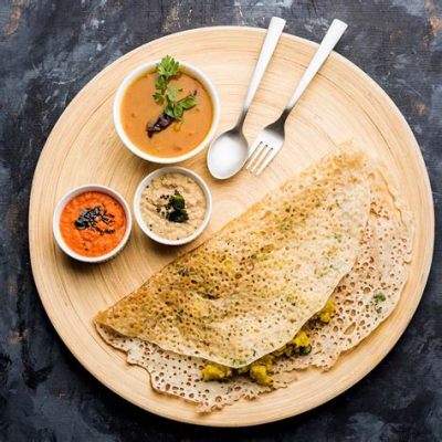 Mysore Masala Dosa:  Une symphonie de saveurs épicées et une texture moelleuse irrésistible !